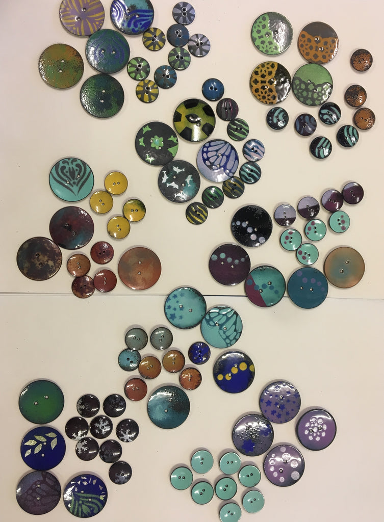 Enamel Your Own Buttons - Arrange Your Own Class - Full Day Class